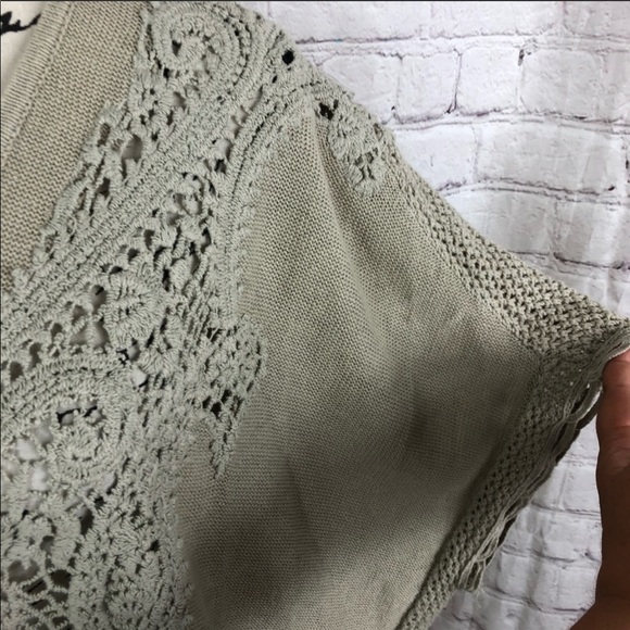 Anthro Knitted & Knotted Crochet Lace Kaftan - Picture 4 of 7